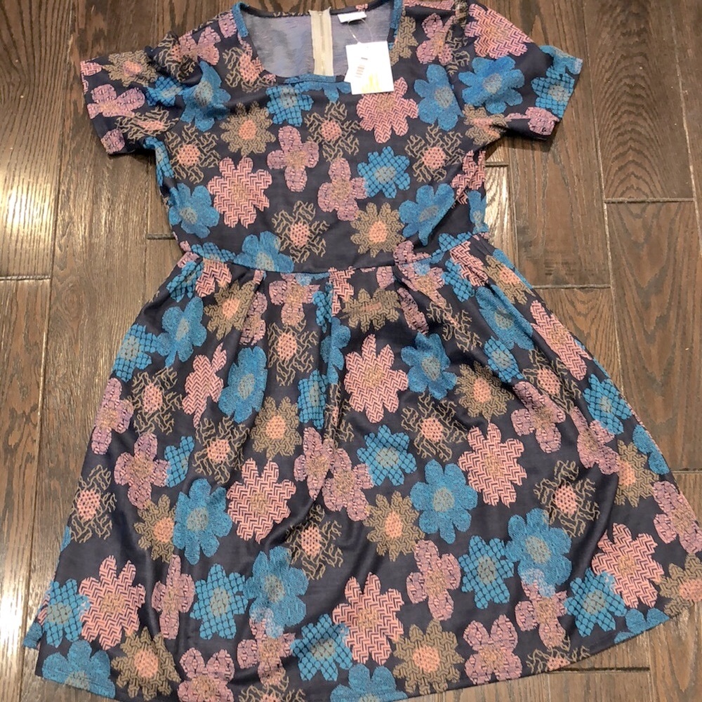Lularoe Amelia dress size 3XL floral new with tags